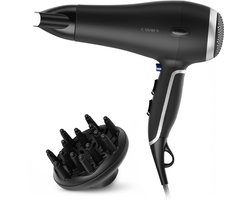 Carmen HD2195 - Föhn - 2000 Watt - Coolshot - 2,5 meter snoer - Blaasmond en diffuser - Zwart