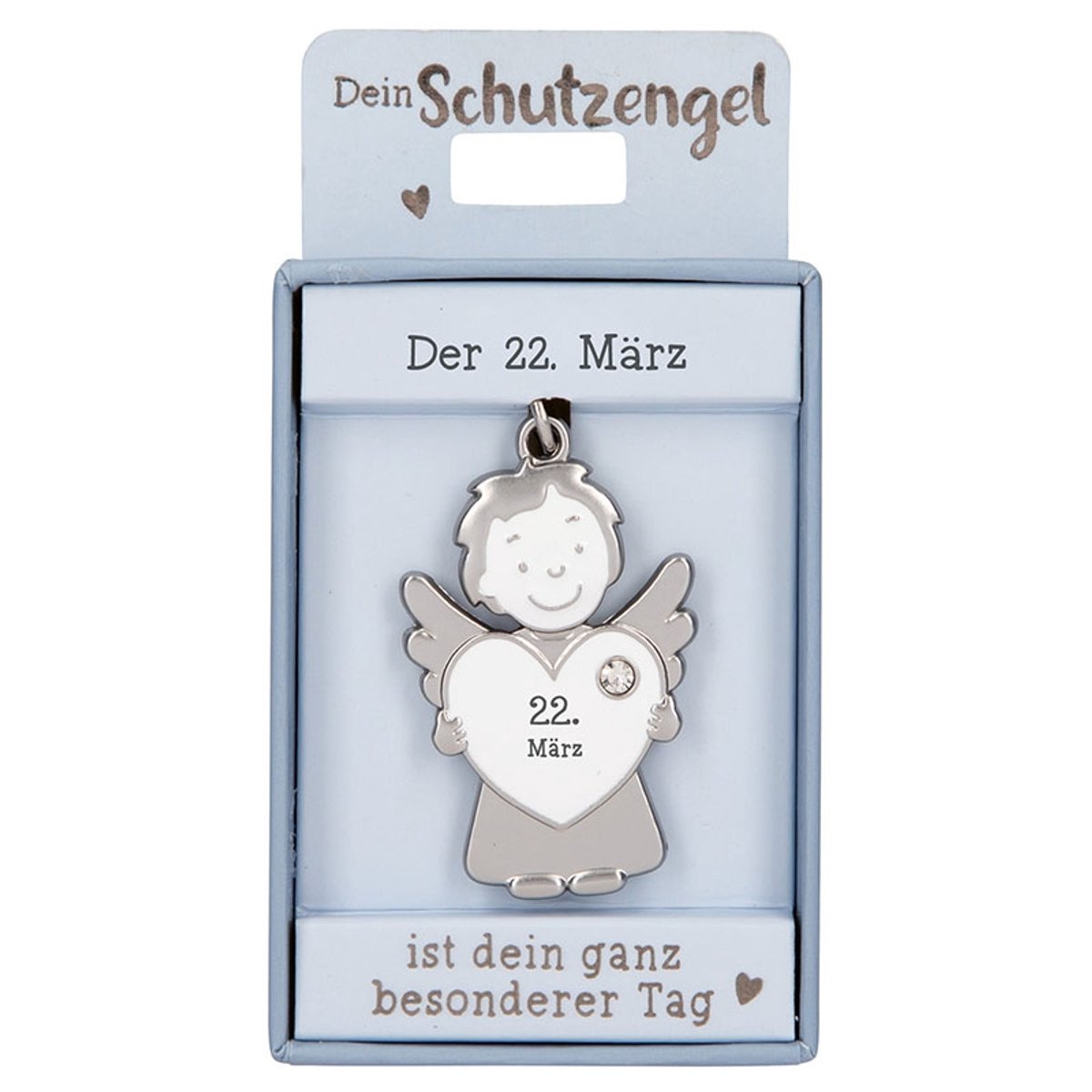 Depesche beschermengel sleutelhanger 22 maart - geluksbrenger cadeau.