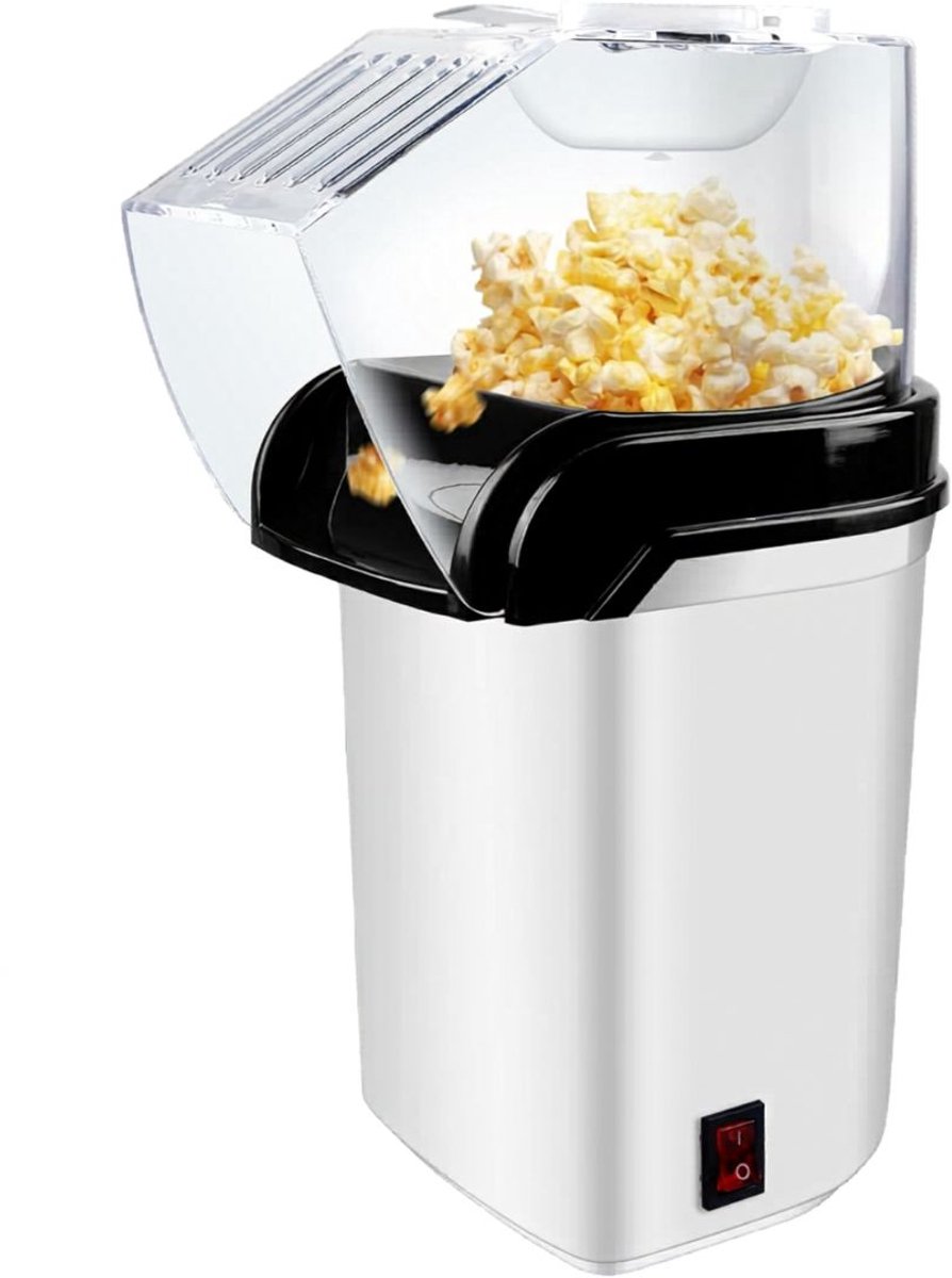 DnA® Popcornmachine - Popcornmaker - Princess Popcornmachine - Wit - 17cm x 13cm x 25cm
