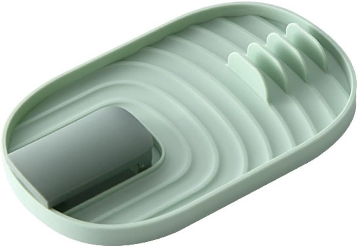 Siliconen lepelhouder-dekselhouder - Multifunctioneel keukenhulpmiddel - Hittebestendig - Ruimtebesparend - Afmetingen 18 x 11.5 x 1.5 cm