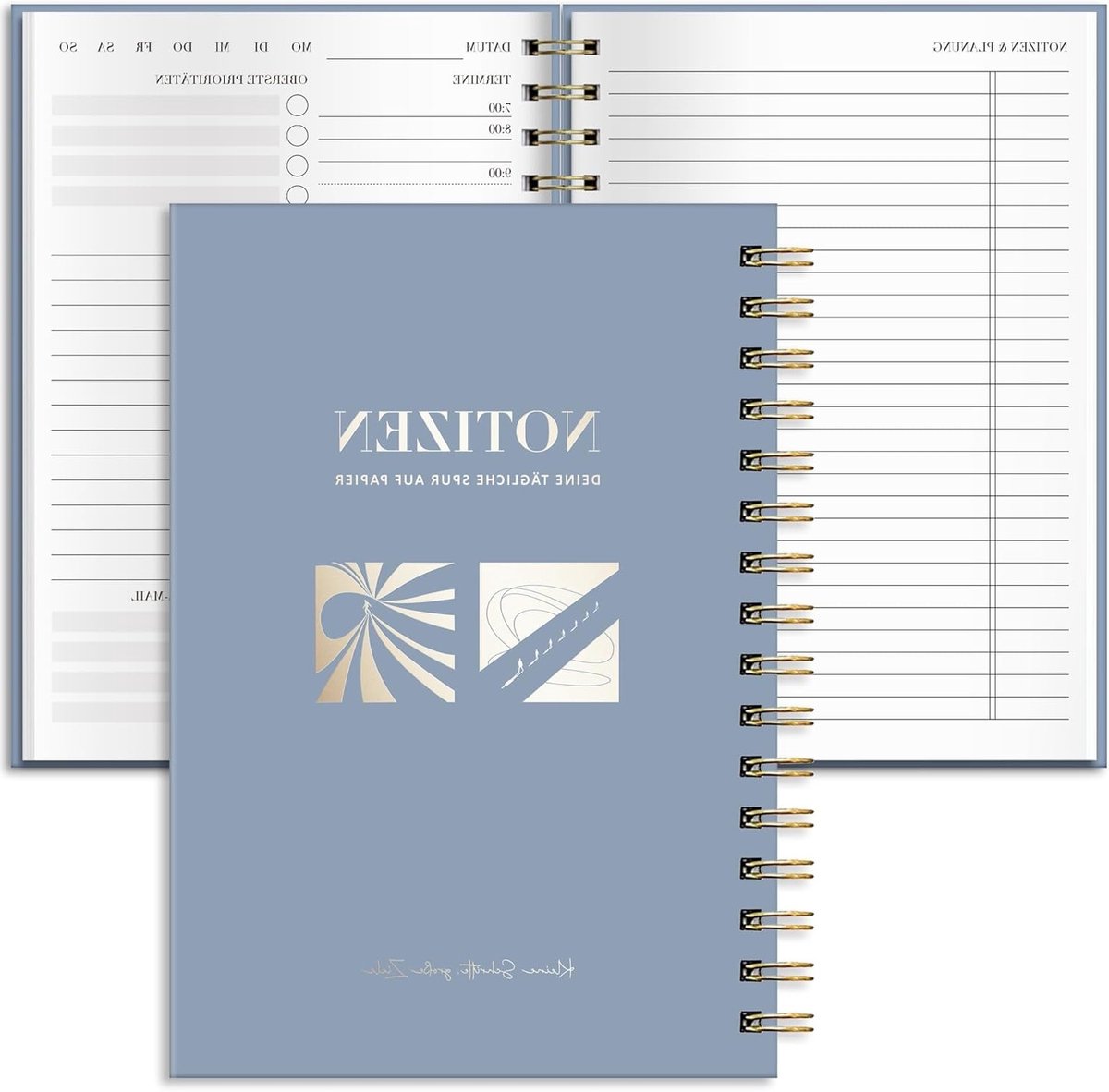 Dagelijkse Planner in Morandi-Blauw | To-Do Lijst, Organiseren en Plannen