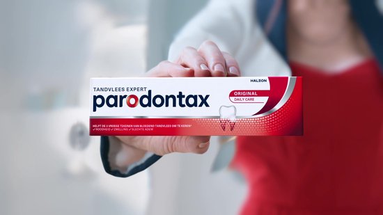 Parodontax Original - Tandpasta - Helpt Bloedend Tandvlees Herstellen en Voorkomen - Verwijdert 4x Meer Tandplak dan Normale Tandpasta - Voor Gezond Tandvlees - Bevat Fluoride – 2x 75ml