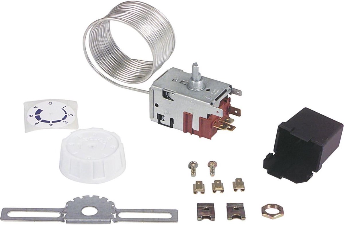 Thermostaat Kit - Vervangend Onderdeel - Koelkast Reparatie - Origineel Reserveonderdeel - 23 Meter Buis - Zwart