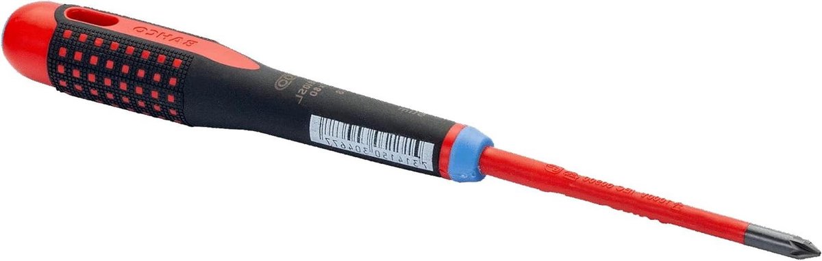 Pozidriv Schroevendraaier - Isolatieschroevendraaier - Veilig Elektra - 1000V Geïsoleerd - PZ1 - Zwart