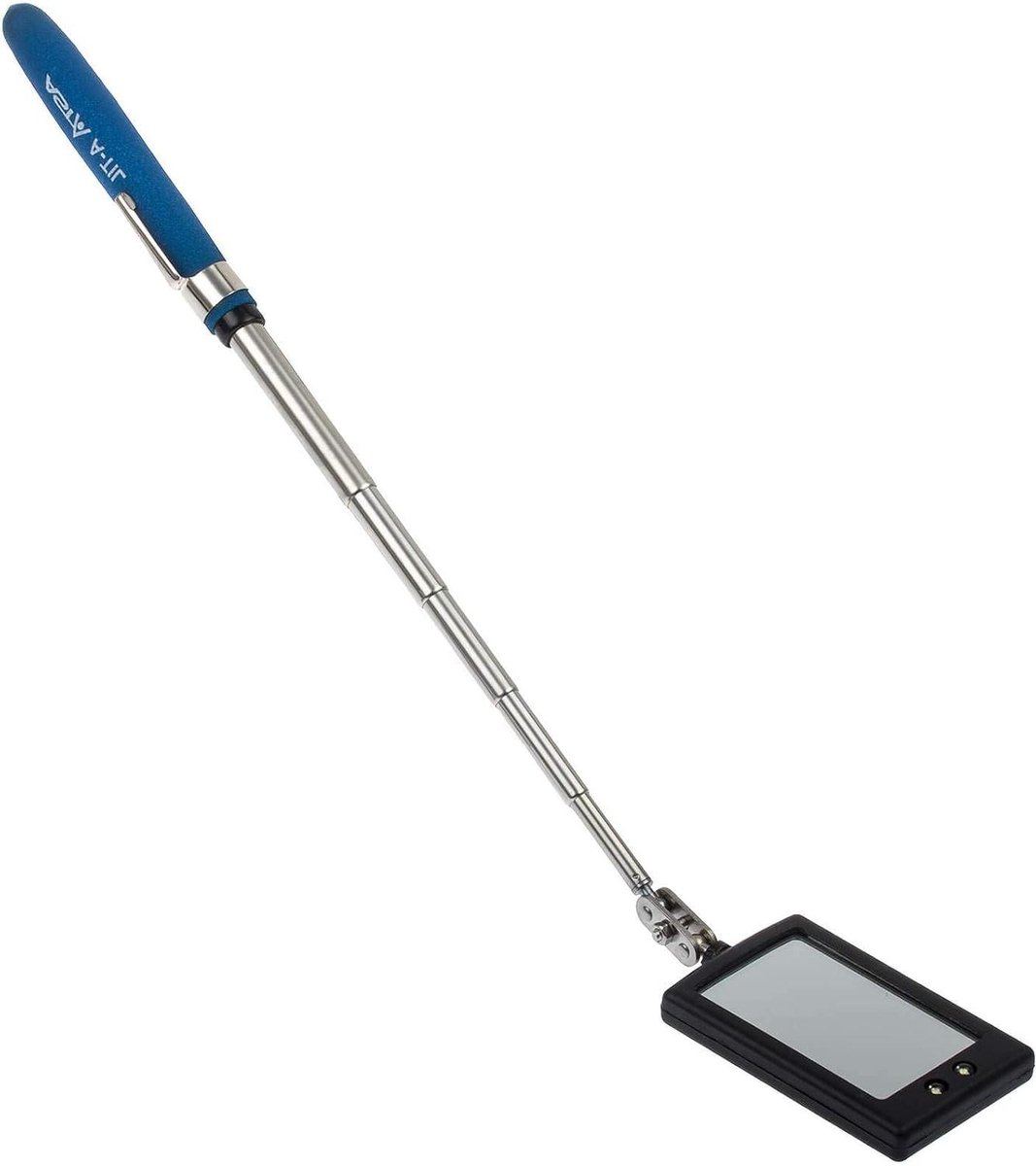 Telescoopspiegel - Inspectiespiegel - Moeilijk Bereikbaar - Verstelbaar met LED - 85 cm - Zilver