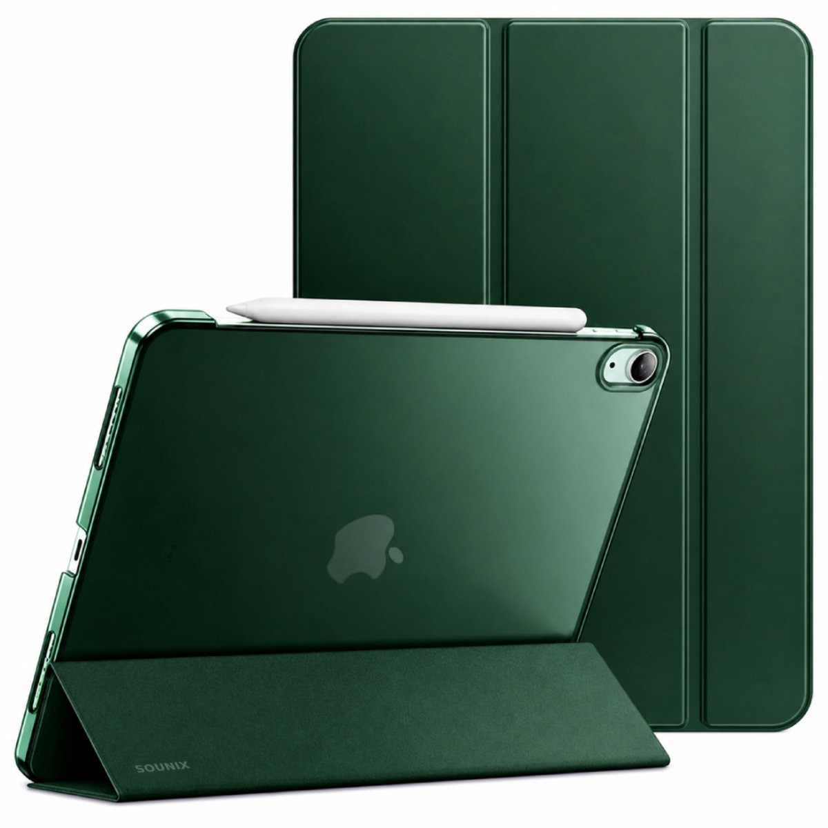Sounix Tablet Hoes Geschikt voor Apple iPad 11 (2025) A16/iPad 10.9 Inch 10e generatie (2022) - Hoesje - Donkergroen