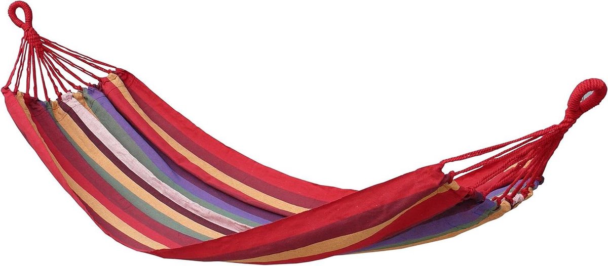 Tuin Hangmat - Katoenen Hangmat - Ontspannen Buiten - Stevig Katoen - 200 x 100 cm - Natuurlijk