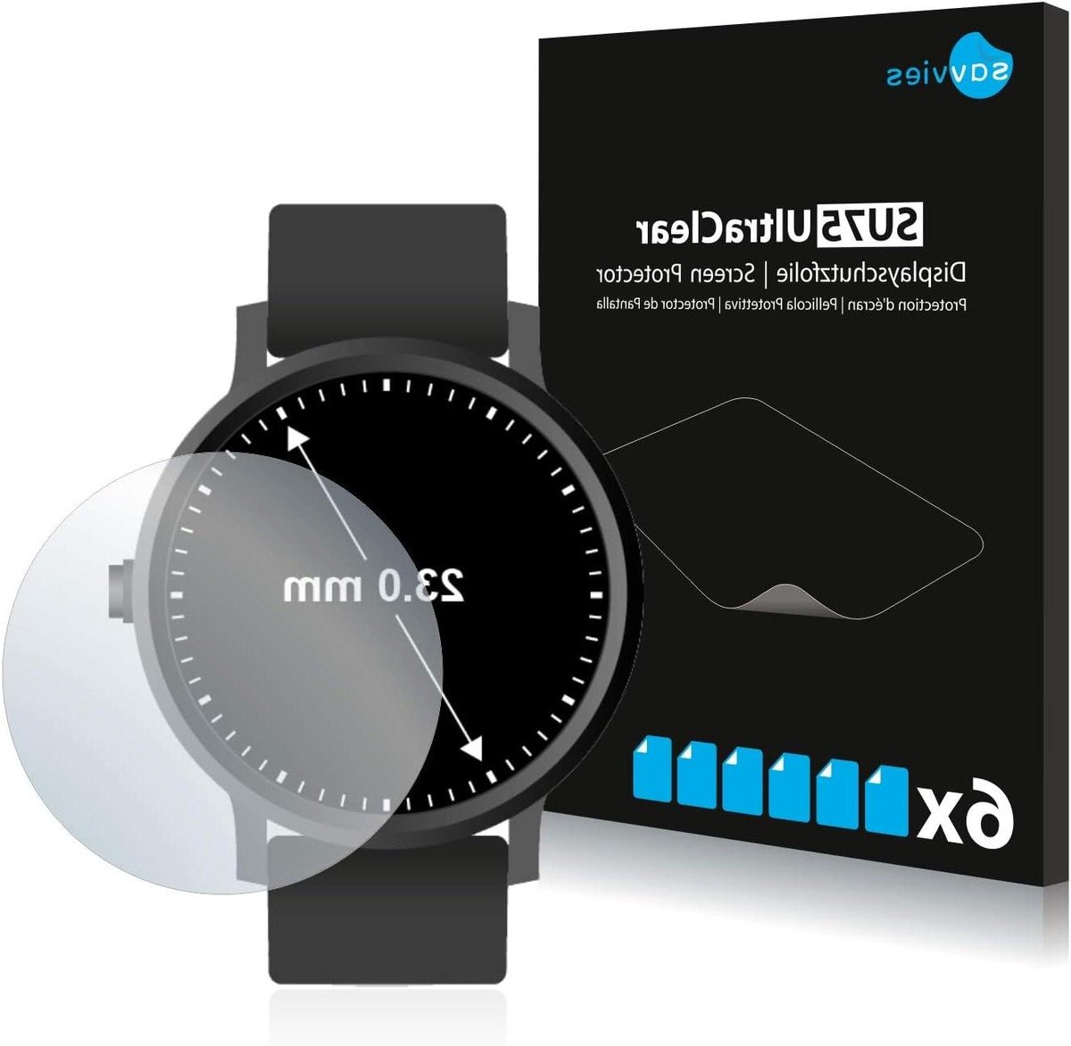 Schermbeschermers - Folies - Horloge Beschermen - Ultra Transparant - 6 Stuks - Duidelijk