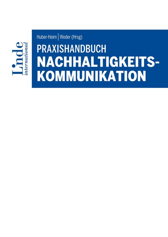 Praxishandbuch Nachhaltigkeitskommunikation - cover