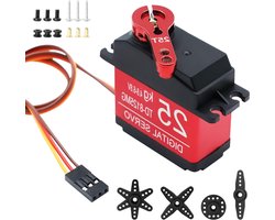 Digitale Servo 25kg Volkoper Metalen Overdracht voor RC Vliegtuigen, Helicopters en Robots - 270° Servo voor RC Auto's en Boten met Arduino Compatibiliteit