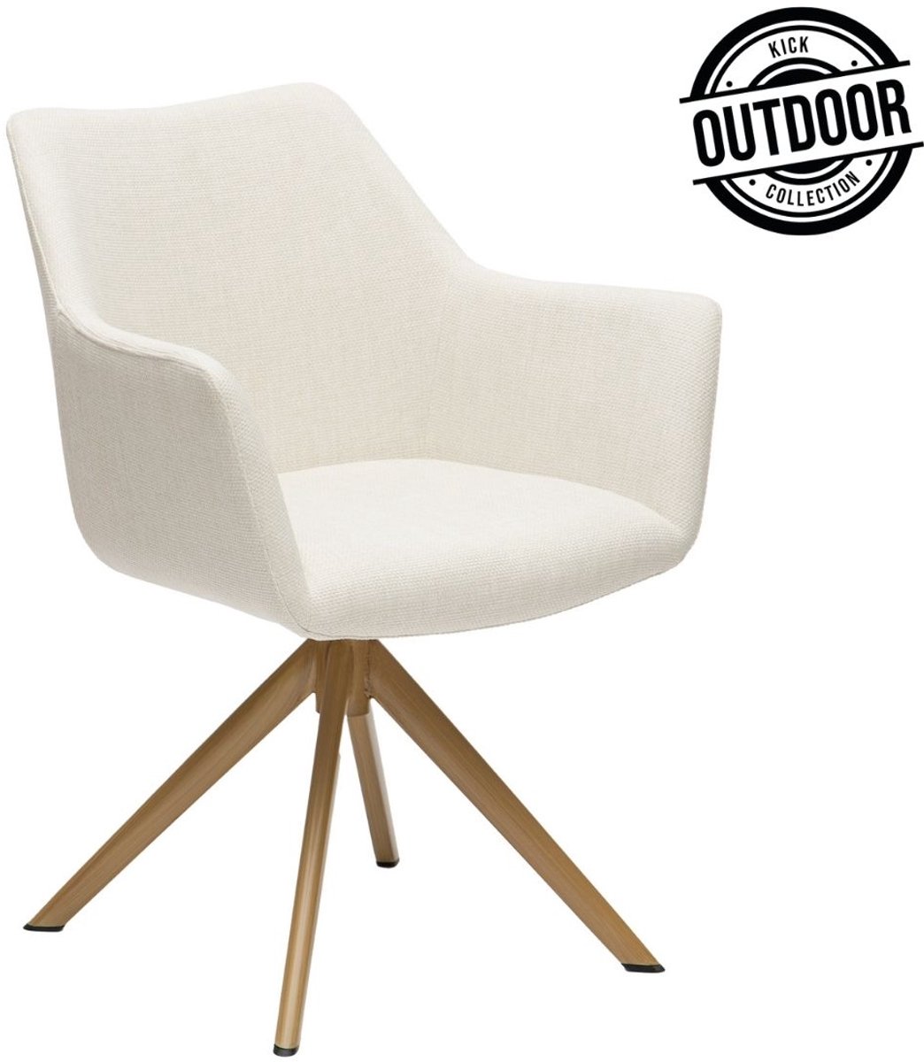 Kick tuinstoel Jolie - ivoor OUTDOOR