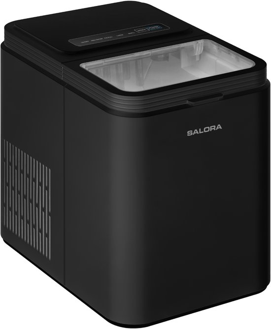 Salora ICE12B ijsblokjesmachine - 12 kg per 24 uur - 2 ijsformaten - Vers ijs in 6-9 minuten - Matzwart