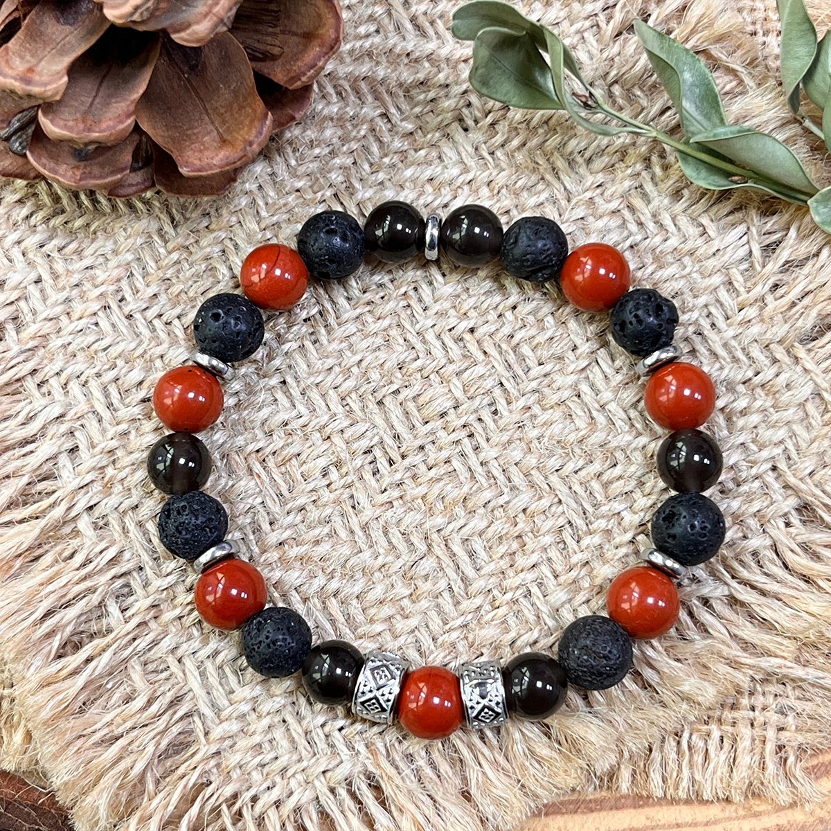 TERRA VII - NUSARAYA - Armband Edelstenen - Api Bromo - 19 cm