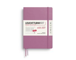 Leuchtturm1917 - 2026/2027 - 18 maanden - Academic Week Planner - Academische week agenda - Dusty Rose - Harde kaft - A5 formaat - 15x21cm - Medium