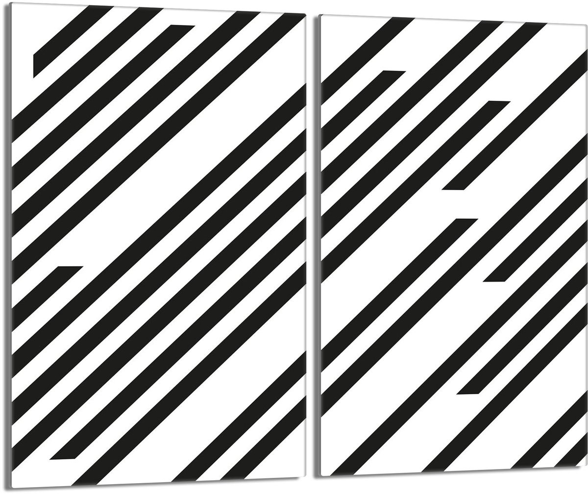 TMK ArtDeko - Snijplank - Glas - 2x30x52 - Streepdesign