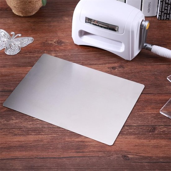 Metalen Adapterplaat - Snijmachine Shim - Papier Snijden - Verhoogt Snijvermogen - 6x8.5 Inch - Zilver — afbeelding 2