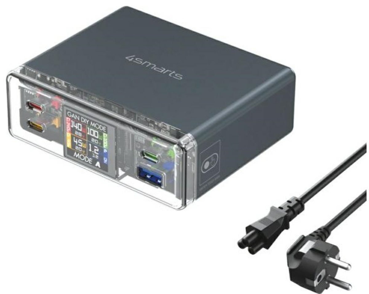 4smarts (300W) 4-in-1 Snellader GaN USB/USB-C Oplaadstation