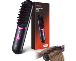 Ciriel AirBrush™ Pro - Draadloze Stijlborstel – Elektrische Haarborstel – Warmteborstel - Draadloze Stijltang - Draadloze Fohn - Oplaadbaar – 3 Warmtestanden – Voor Dik, Normaal en Fijn Haar