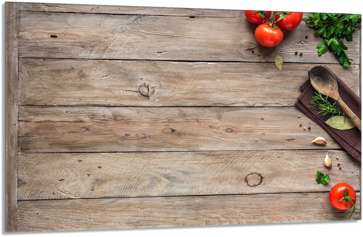 TMK ArtDeko - Snijplank - 80x52 cm - Hartglas - Hout Thema