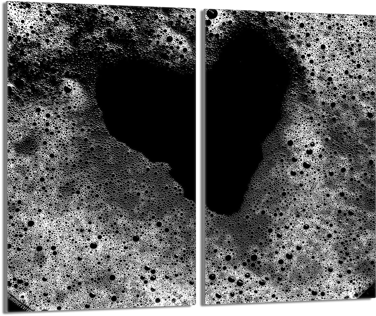 TMK ArtDeko Serie - Glazen Beschermplaat - 2x30x52 - Hart Motief