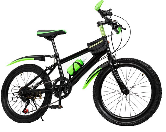 20 inch Kinder Mountainbike - 7 Versnellingen - Verstelbaar - Met Opbergtas, Kompas en Bel - Jongens & Meisjes van Merkloos — afbeelding 2