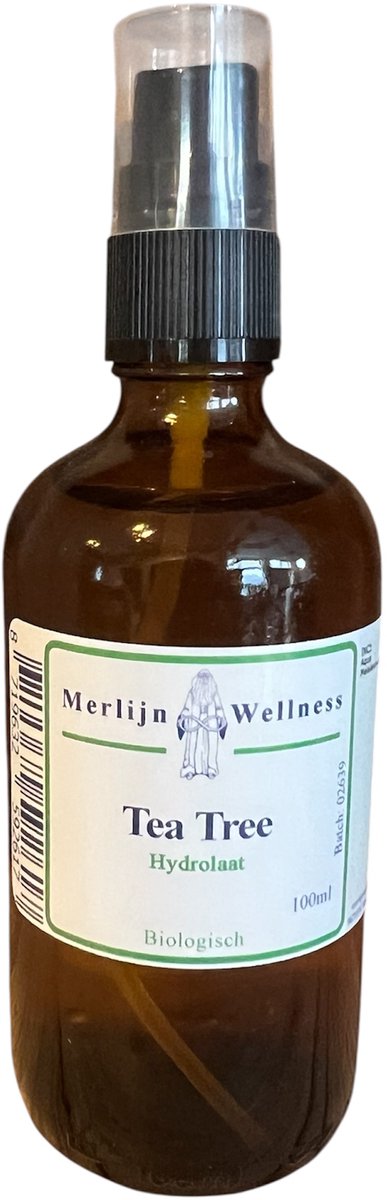 Merlijn wellness - tea tree hydrolaat - tea tree - bloemenwater - spray - 100ml