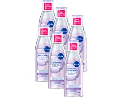 NIVEA Essentials Verzachtend Micellair Water - Gevoelige huid - Aminozuren - Dexpanthenol - Make-up remover - Face Cleanser - Voordeelverpakking - 6 x 200 ml