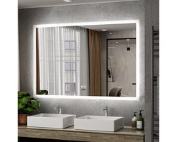 Top 10 spiegelverwarming en badkamerspiegels met verwarming 2026: Cityline Oristano badkamerspiegel met verwarming 80 x 120 cm