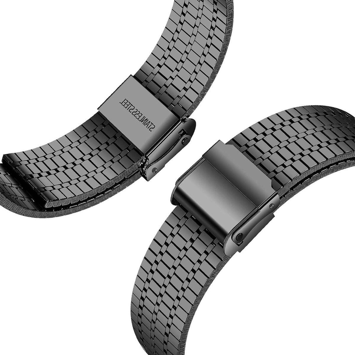 Stijlvolle RVS Armband voor Fitbit Versa 4 en Sense 2, Verstelbare Sportband voor Dames en Heren, Duurzaam en Comfortabel
