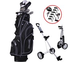 Spalding True Black Complete Golfset met Golftrolley