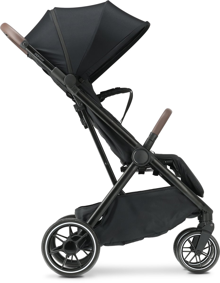 Deryan Rolo XL Buggy - Lichtgewicht Plooibuggy - Zwart thumbnail 2