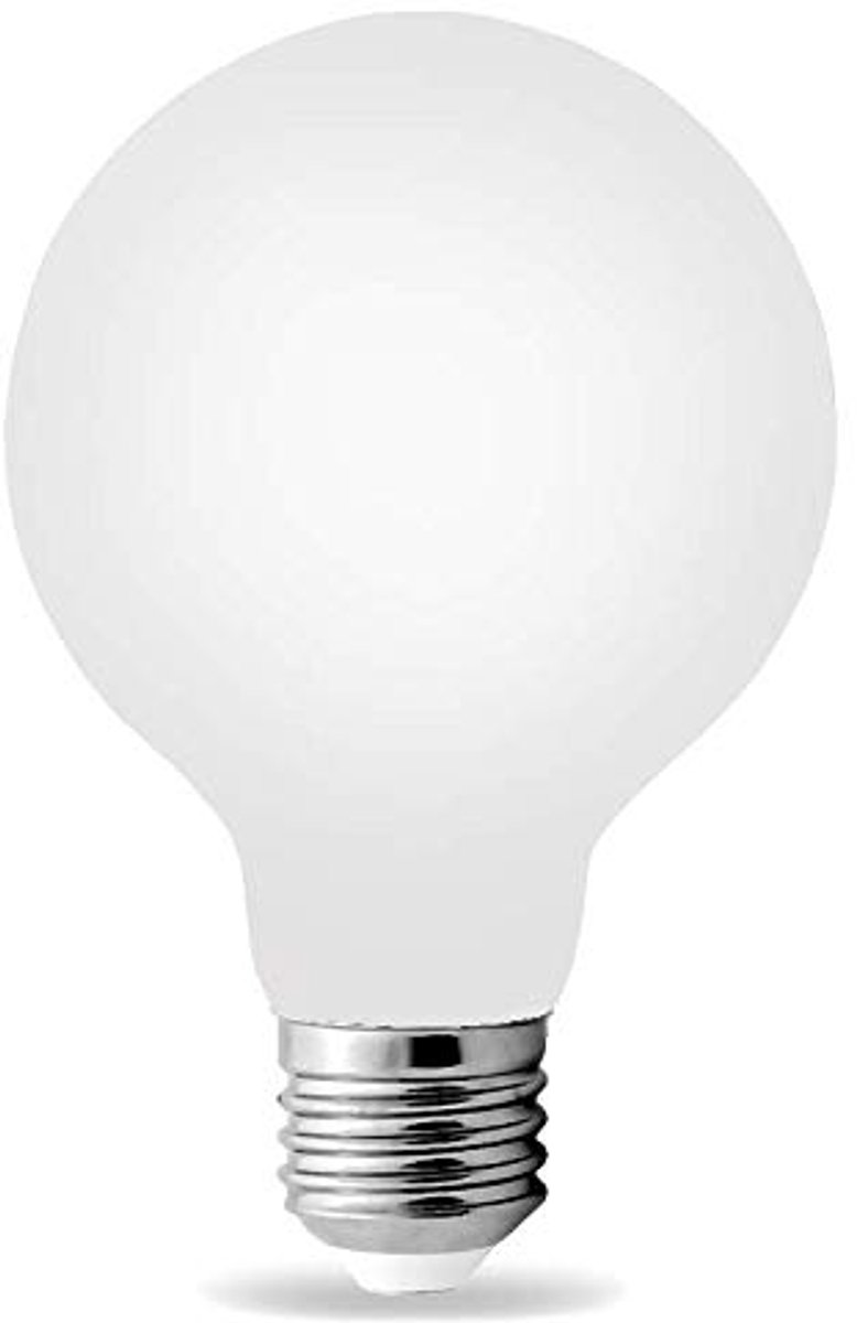 Kwazar Luminaire LED-gloeilamp E27 LED-lamp 8W gloeilamp G80 Milk 230V warmwit LED-verlichting