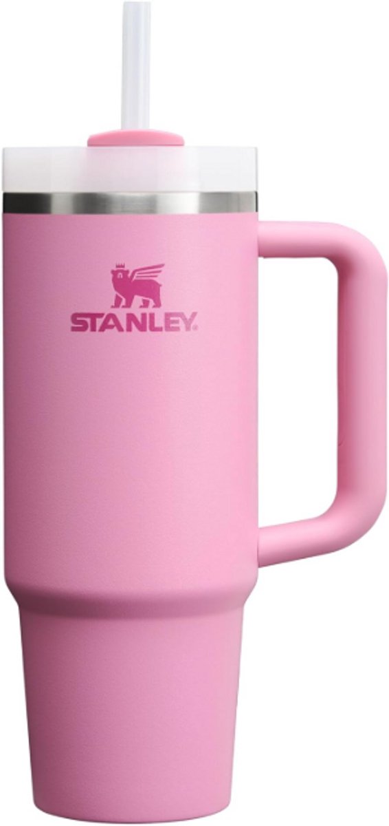 Stanley Quencher H2.0 Flowstate Tumbler 0.89L (Peony) - RVS - Lekvrije Thermosbeker met Rietje & Handvat – Geïsoleerd RVS – BPA-vrij - Drinkfles Waterfles