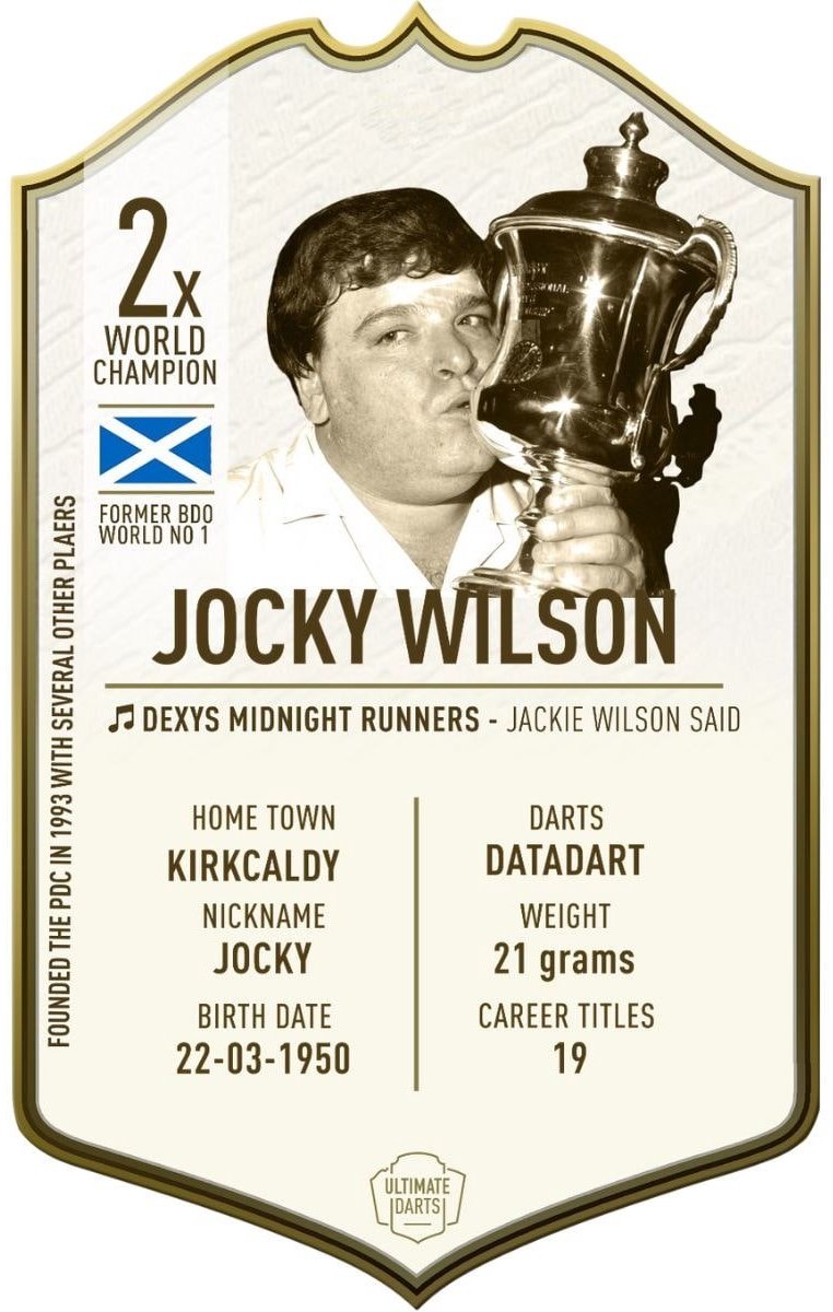 Ultimate Card Immortals Jocky Wilson