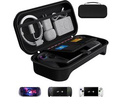 Zandarix Geschikt voor ASUS ROG Xbox Ally / ROG Xbox Ally X / Lenovo Legion Go S - Draagbare Harde Beschermhoes - Ruimte voor 8 games en accessoires - Schokbestendig en reisvriendelijk - Zwart