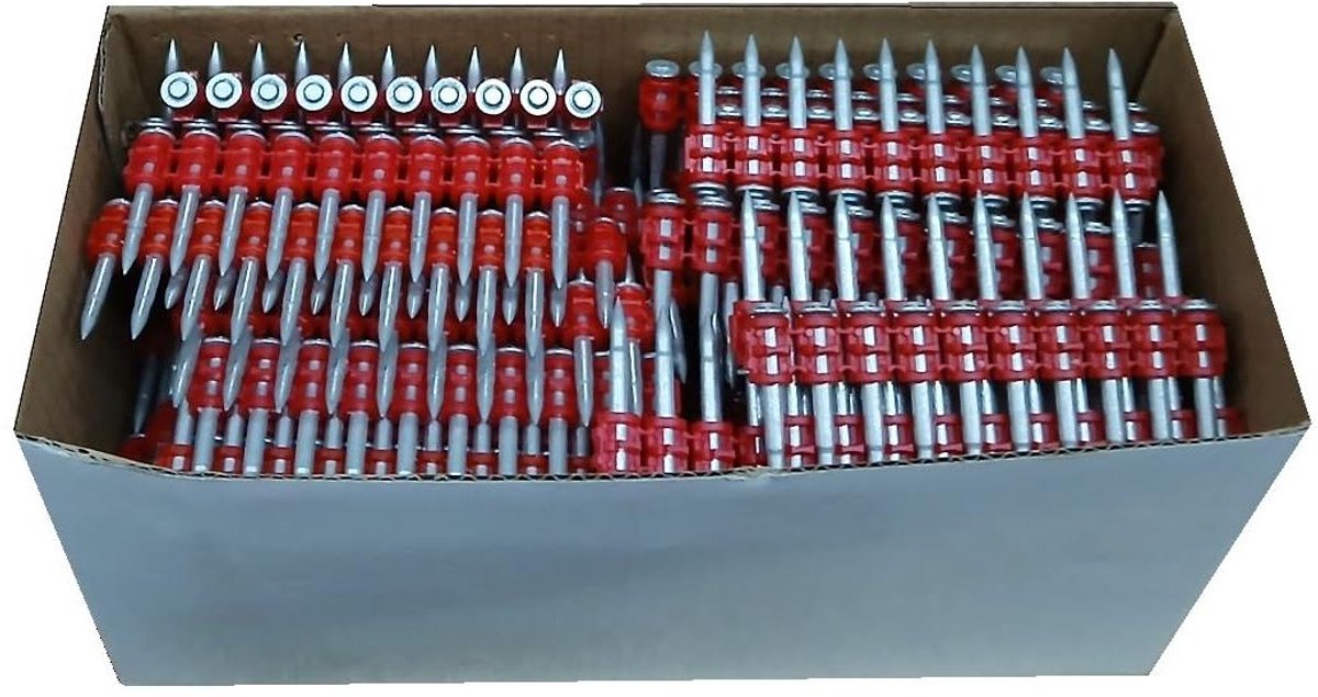 Betonspijkers - Nagels voor betonapparaat - Bevestigen in beton - Extra hard gehard staal - 30x22mm - Zilver