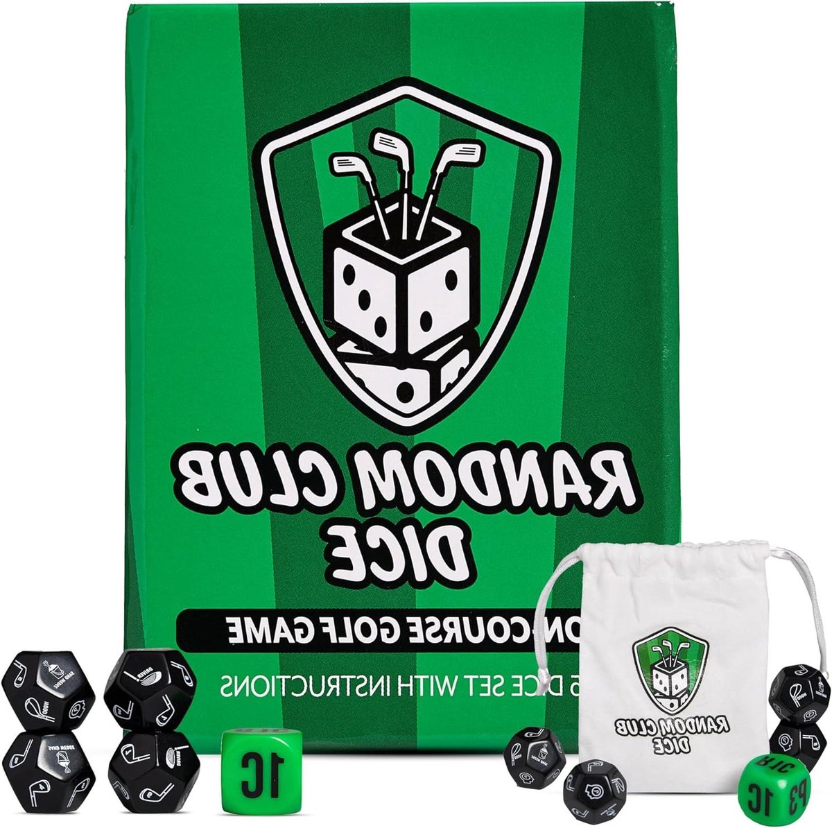 Golf Club Dobbelstenen - Golfspel Dobbelstenen - Golfen Spel - Willekeurige Club Keuze - Small - Willekeurig