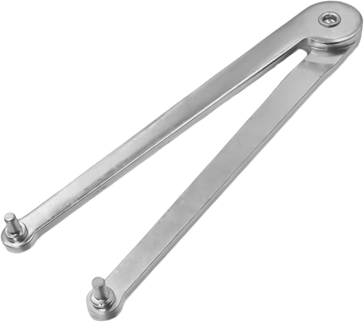 Haakse Slijper Sleutel - Verstelbare Moersleutel - Onderhoud Gereedschap - Universele Pasvorm - 16.5 cm - Zilver