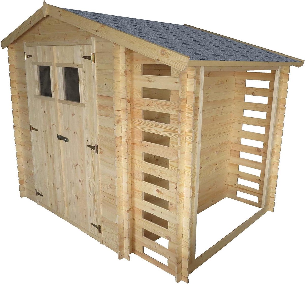 Bitumen Dakshingles - Dakbedekking Shingles - Tuinhuis Bedekken - Weerbestendig Materiaal - 3 m² per verpakking - Grijs