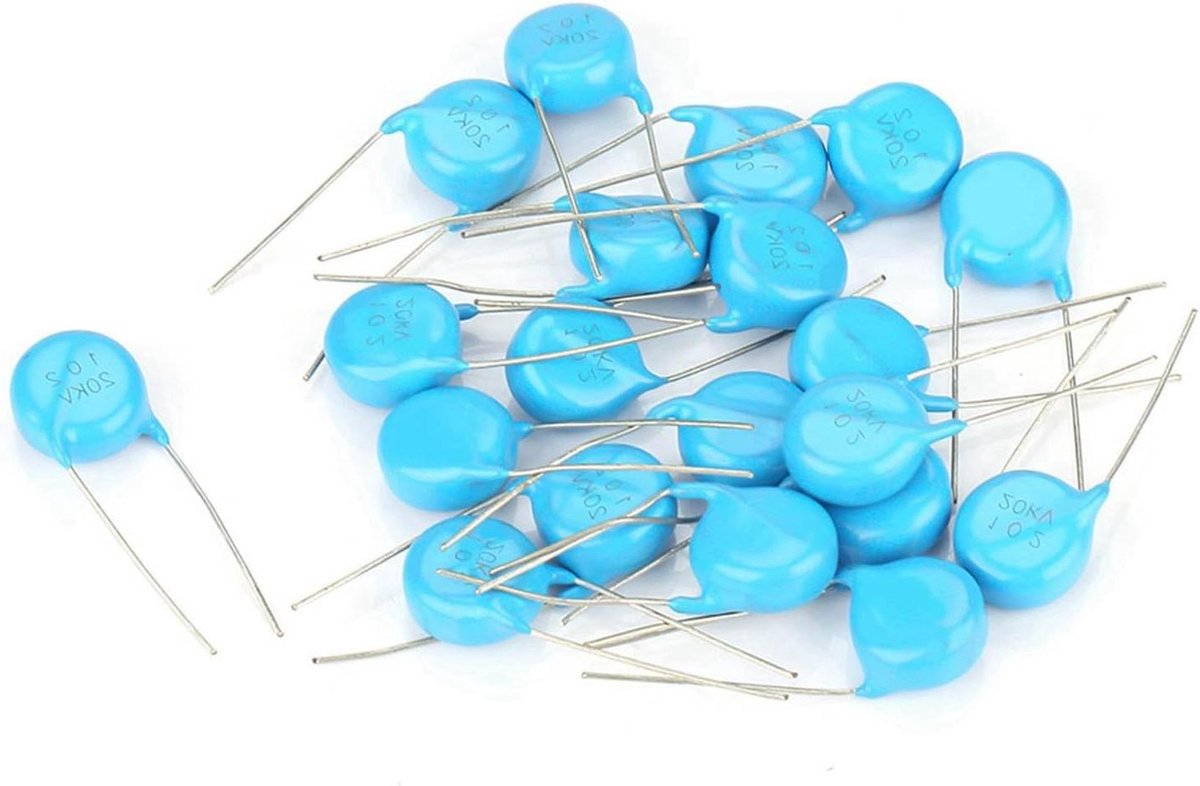 Keramische Condensatoren - Condensator Kit - Elektronische Instrumenten - Hoge Capaciteit - 20 stuks - Blauw