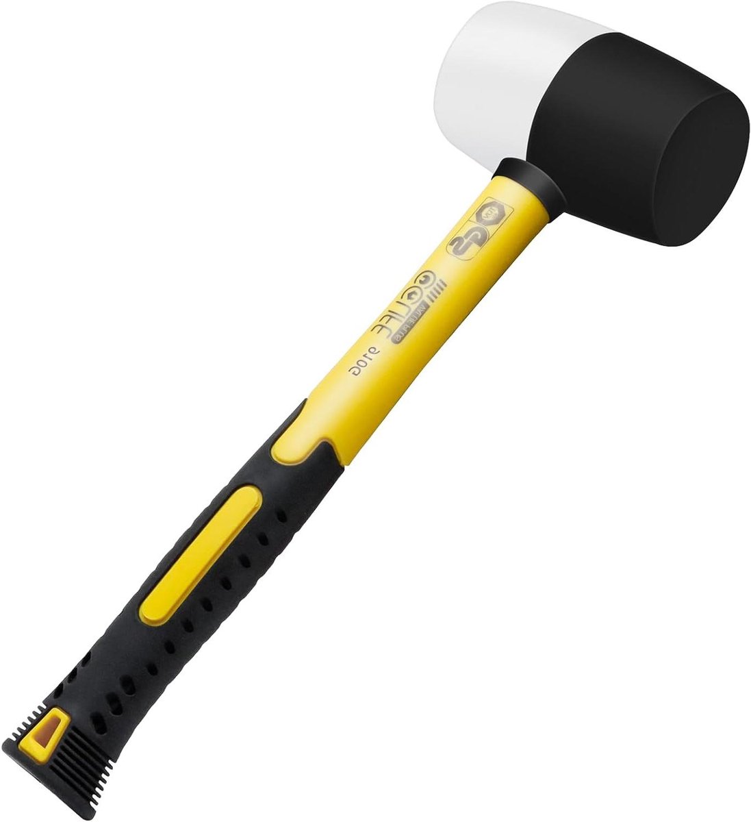 Rubberen Hamer - Slaghamer Schroefhamer - Tegels Leggen - Dubbelzijdig Ontwerp - 910 g - Zwart Wit