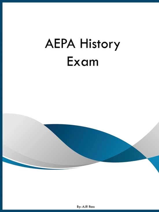 AEPA History Exam | 9798295852824 | Ajr Ross | Boeken | bol