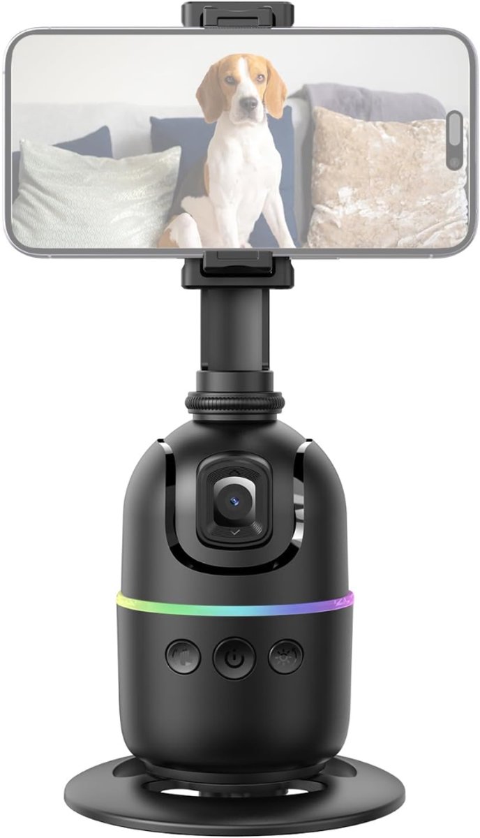 HEZIVO® Gimbal Stabilisator Smartphone - Selfiestick - 360° Face Tracking