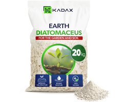 KADAX Diatomeeënaarde 20kg voor tuin, diatomeeënaarde als fijn poeder, bodemactivator voor een gezonde bodem, plantengroei, natuurlijke ongediertebestrijding