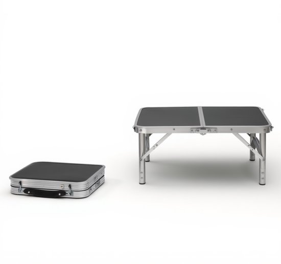 HUSH Outdoor Campingtafel - inklapbaar met handvat - lichtgewicht - verstelbaar - 60 x 40 x 26.5cm