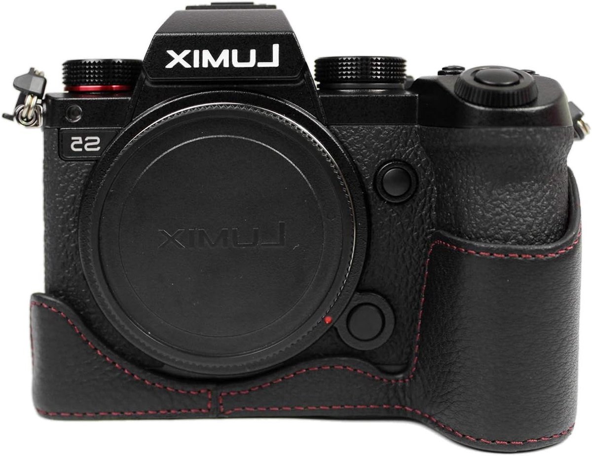 Handgemaakte leren cameratas voor Panasonic Lumix DC-S5, DC-S5II, DC-S5IIX - Bescherming, Stijl en Functionaliteit