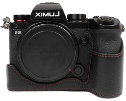 Handgemaakte leren cameratas voor Panasonic Lumix DC-S5, DC-S5II, DC-S5IIX - Bescherming, Stijl en Functionaliteit