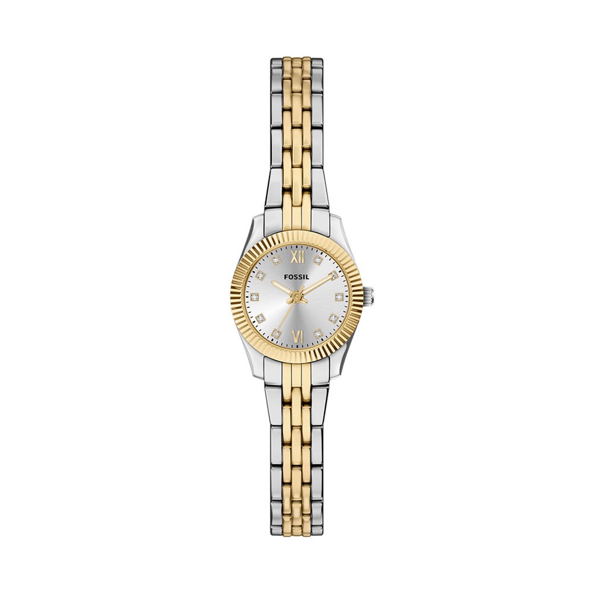 FOSSIL ES5473 Vrouwen Horloge 20 mm Goudkleurig-Zilverkleurig