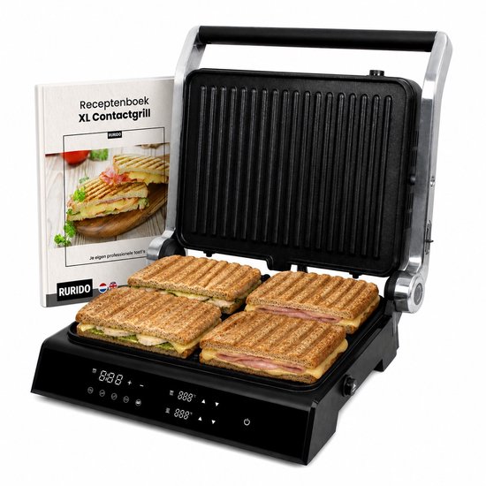 XL Rurido tosti- en contactgrill met touchscreen