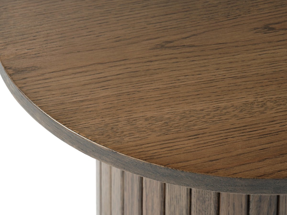 Giga Living Bijzettafel Nola Smoked Ø50 cm - Giga Living Gerookt Eiken